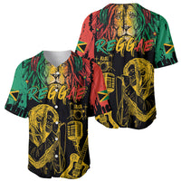 International Reggae Day Baseball Jersey Rastafarian Lion and B-Marley Passion - Wonder Print Shop