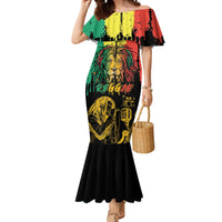 International Reggae Day Mermaid Dress Rastafarian Lion and B-Marley Passion - Wonder Print Shop