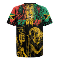 International Reggae Day Rugby Jersey Rastafarian Lion and B-Marley Passion - Wonder Print Shop