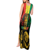 International Reggae Day Tank Maxi Dress Rastafarian Lion and B-Marley Passion - Wonder Print Shop
