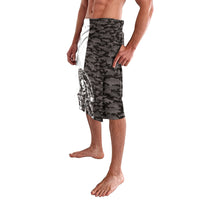 Funny Bigfoot Gray Military Texture Fish Lavalava - Wonder Print Shop