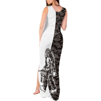 Funny Bigfoot Gray Military Texture Fish Tank Maxi Dress - Wonder Print Shop