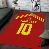 Custom Spain Football 2024 Road To The Champion Area Rug Vamos a Espana - Wonder Print Shop