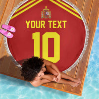 Custom Spain Football 2024 Road To The Champion Beach Blanket Vamos a Espana - Wonder Print Shop