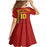 Custom Spain Football 2024 Road To The Champion Family Matching Mermaid Dress and Hawaiian Shirt Vamos a Espana - Wonder Print Shop