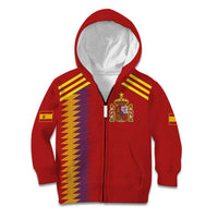 Custom Spain Football 2024 Road To The Champion Kid Hoodie Vamos a Espana - Wonder Print Shop