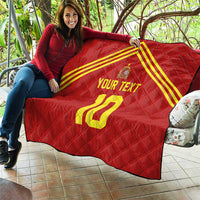 Custom Spain Football 2024 Road To The Champion Quilt Vamos a Espana - Wonder Print Shop
