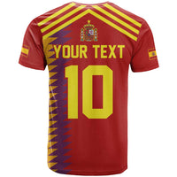 Custom Spain Football 2024 Road To The Champion T Shirt Vamos a Espana - Wonder Print Shop