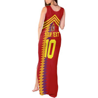 Custom Spain Football 2024 Road To The Champion Tank Maxi Dress Vamos a Espana - Wonder Print Shop