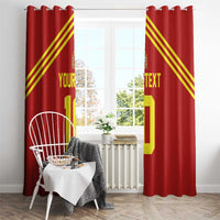 Custom Spain Football 2024 Road To The Champion Window Curtain Vamos a Espana - Wonder Print Shop