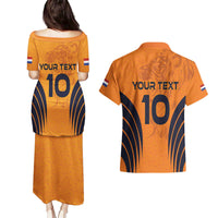 Custom Netherlands Football 2024 Road To The Champion Couples Matching Puletasi and Hawaiian Shirt - Wonder Print Shop