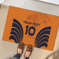 Custom Netherlands Football 2024 Road To The Champion Rubber Doormat - Wonder Print Shop