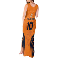 Custom Netherlands Football 2024 Road To The Champion Tank Maxi Dress - Wonder Print Shop