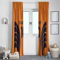 Custom Netherlands Football 2024 Road To The Champion Window Curtain - Wonder Print Shop