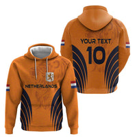 Custom Netherlands Football 2024 Road To The Champion Zip Hoodie - Wonder Print Shop