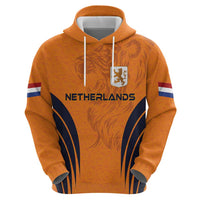 Custom Netherlands Football 2024 Road To The Champion Zip Hoodie - Wonder Print Shop
