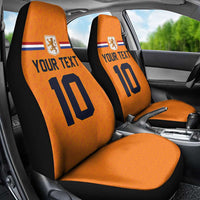 Custom Netherlands Football 2024 Road To The Champion Car Seat Cover Oranje Holland Clockwork Orange The Flying Home Color - Wonder Print Shop