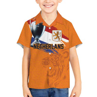 Custom Netherlands Football 2024 Road To The Champion Family Matching Summer Maxi Dress and Hawaiian Shirt Oranje Holland Clockwork Orange The Flying Home Color - Wonder Print Shop