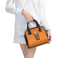 Custom Netherlands Football 2024 Road To The Champion Shoulder Handbag Oranje Holland Clockwork Orange The Flying Home Color