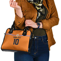 Custom Netherlands Football 2024 Road To The Champion Shoulder Handbag Oranje Holland Clockwork Orange The Flying Home Color