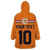Custom Netherlands Football 2024 Road To The Champion Wearable Blanket Hoodie Oranje Holland Clockwork Orange The Flying Home Color - Wonder Print Shop