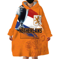 Custom Netherlands Football 2024 Road To The Champion Wearable Blanket Hoodie Oranje Holland Clockwork Orange The Flying Home Color - Wonder Print Shop