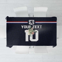 Custom Netherlands Football 2024 Road To The Champion Tablecloth Oranje Holland Clockwork Orange The Flying Away Color - Wonder Print Shop