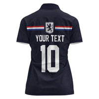 Custom Netherlands Football 2024 Road To The Champion Women Polo Shirt Oranje Holland Clockwork Orange The Flying Away Color - Wonder Print Shop