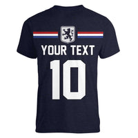 Custom Netherlands Football 2024 Road To The Champion Women V-Neck T-Shirt Oranje Holland Clockwork Orange The Flying Away Color - Wonder Print Shop