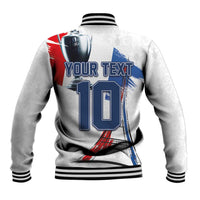 Custom Le Blues Football 2024 Road To The Champion Baseball Jacket - Wonder Print Shop