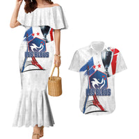 Custom Le Blues Football 2024 Road To The Champion Couples Matching Mermaid Dress and Hawaiian Shirt - Wonder Print Shop
