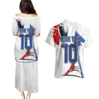 Custom Le Blues Football 2024 Road To The Champion Couples Matching Puletasi and Hawaiian Shirt - Wonder Print Shop