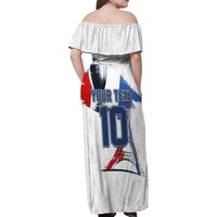 Custom Le Blues Football 2024 Road To The Champion Family Matching Off Shoulder Maxi Dress and Hawaiian Shirt - Wonder Print Shop