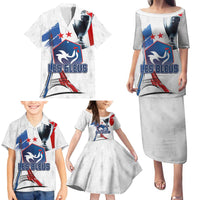 Custom Le Blues Football 2024 Road To The Champion Family Matching Puletasi and Hawaiian Shirt - Wonder Print Shop