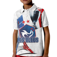 Custom Le Blues Football 2024 Road To The Champion Kid Polo Shirt - Wonder Print Shop