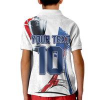 Custom Le Blues Football 2024 Road To The Champion Kid Polo Shirt - Wonder Print Shop