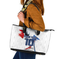 Custom Le Blues Football 2024 Road To The Champion Leather Tote Bag - Wonder Print Shop