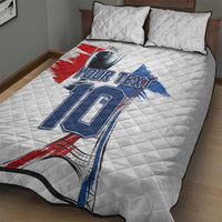 Custom Le Blues Football 2024 Road To The Champion Quilt Bed Set - Wonder Print Shop