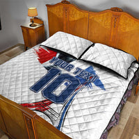 Custom Le Blues Football 2024 Road To The Champion Quilt Bed Set - Wonder Print Shop