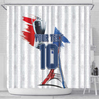 Custom Le Blues Football 2024 Road To The Champion Shower Curtain