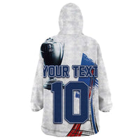 Custom Le Blues Football 2024 Road To The Champion Wearable Blanket Hoodie - Wonder Print Shop