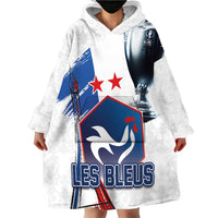 Custom Le Blues Football 2024 Road To The Champion Wearable Blanket Hoodie - Wonder Print Shop