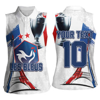 Custom Le Blues Football 2024 Road To The Champion Women Sleeveless Polo Shirt - Wonder Print Shop