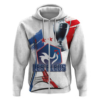 Custom Le Blues Football 2024 Road To The Champion Zip Hoodie - Wonder Print Shop
