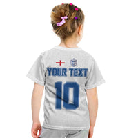 Custom England Football 2024 Road To The Champion Kid T Shirt - Wonder Print Shop