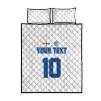 Custom England Football 2024 Road To The Champion Quilt Bed Set - Wonder Print Shop