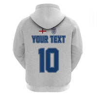 Custom England Football 2024 Road To The Champion Zip Hoodie - Wonder Print Shop