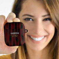 Trinbago Cricket Knight Riders AirPods Case Palm Leaves with Vertical Stripes Sporty Style - Wonder Print Shop