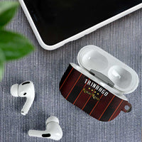 Trinbago Cricket Knight Riders AirPods Case Palm Leaves with Vertical Stripes Sporty Style - Wonder Print Shop