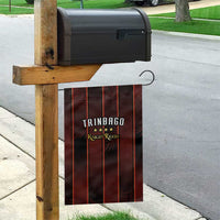 Trinbago Cricket Knight Riders Garden Flag Palm Leaves with Vertical Stripes Sporty Style - Wonder Print Shop